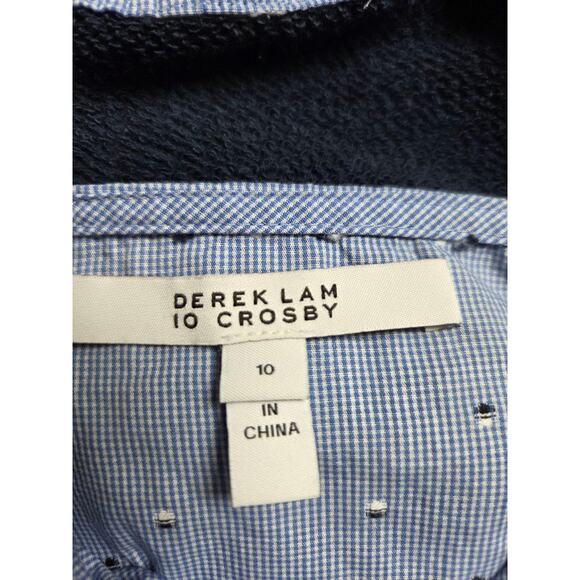 Derek Lam 10 Crosby Dress Set 10 Medium Blue Navy Sleeveless - Picture 12 of 15